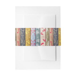 Jane Austen Novels  Invitation Belly Band