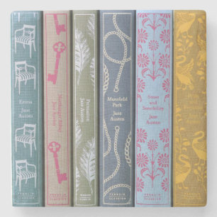 Jane Austen Novels  Stone Coaster