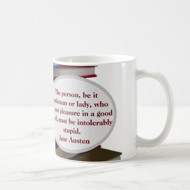 Jane Austen pleasure of novel Coffee Mug (Right)