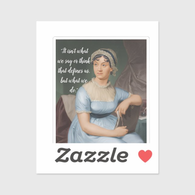 Jane Austen portrait and quote (Sheet)