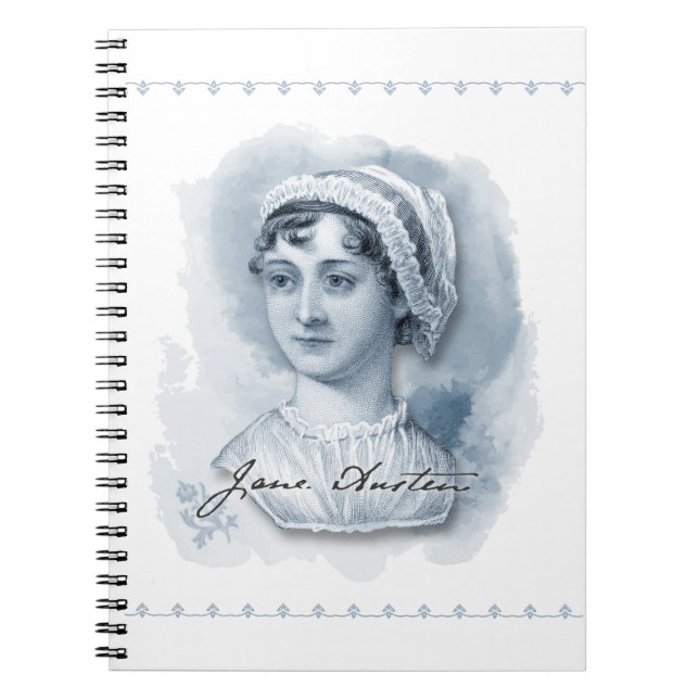Jane Austen Portrait and Signature Notebook (Front)