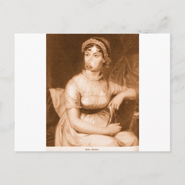 Jane Austen Postcard (Front)