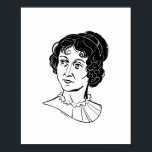 Jane Austen Poster<br><div class="desc">Graphic portrait of writer</div>