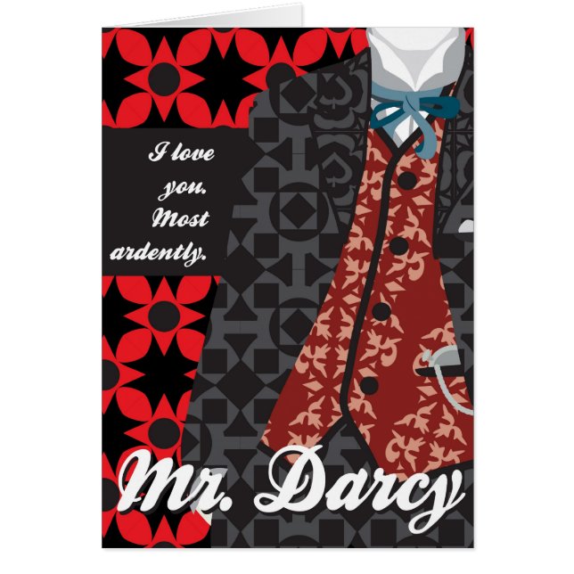 Jane Austen Pride and Prejudice gift "Mr. Darcy" (Front)