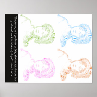 Jane Austen Quote Poster