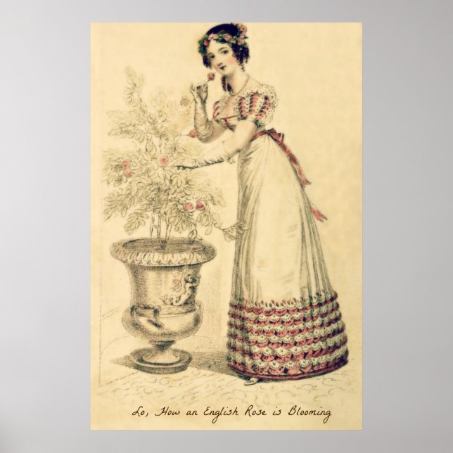 Jane Austen Regency Ball Gown Poster (Front)