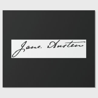 Jane Austen Signature Wrapping Paper