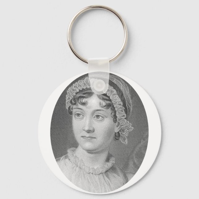 Jane Austen Simply Jane Portrait Key Ring (Front)