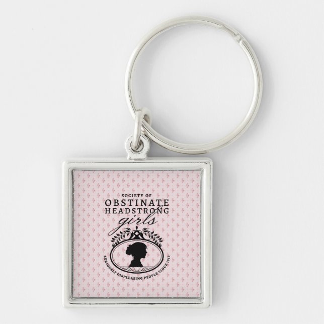 Jane Austen Society of Obstinate Headstrong Girls Key Ring (Front)