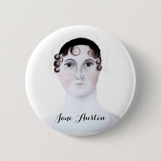 Jane Austen Standard, 2¼ Inch Round Button (Front)