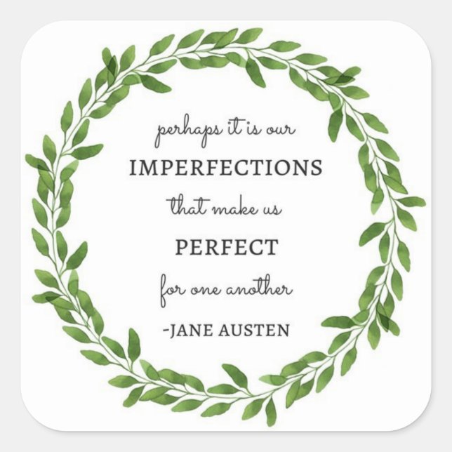 Jane Austen Sticker Set (Front)