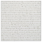 Jane Austen Text Black on Antique White Fabric