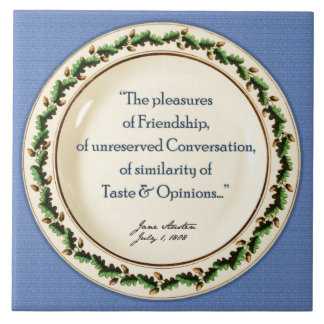 Jane Austen Tile Trivet / Teapot Stand