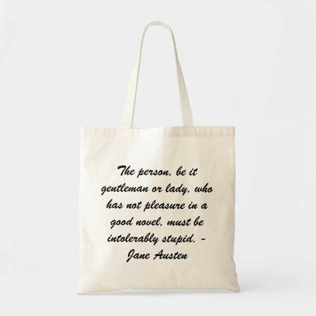 Jane Austen tote Bag (Front)