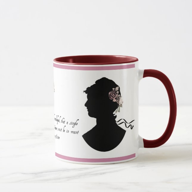 Jane Austen "Truth Universally Acknowledged" Mug (Right)
