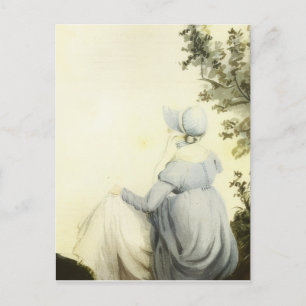 Jane Austen watercolor portrait Postcard