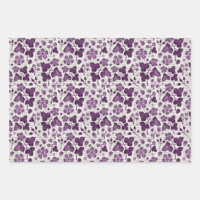 Jane Austen Wild Raspberries Wrapping Paper Sheet (Front)