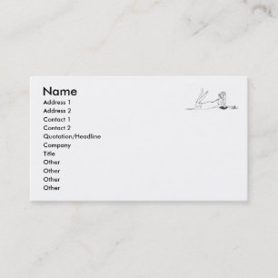 Jane Austen writing Business Card