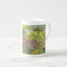 Jane Austen's Garden Watercolor Bone China Mug