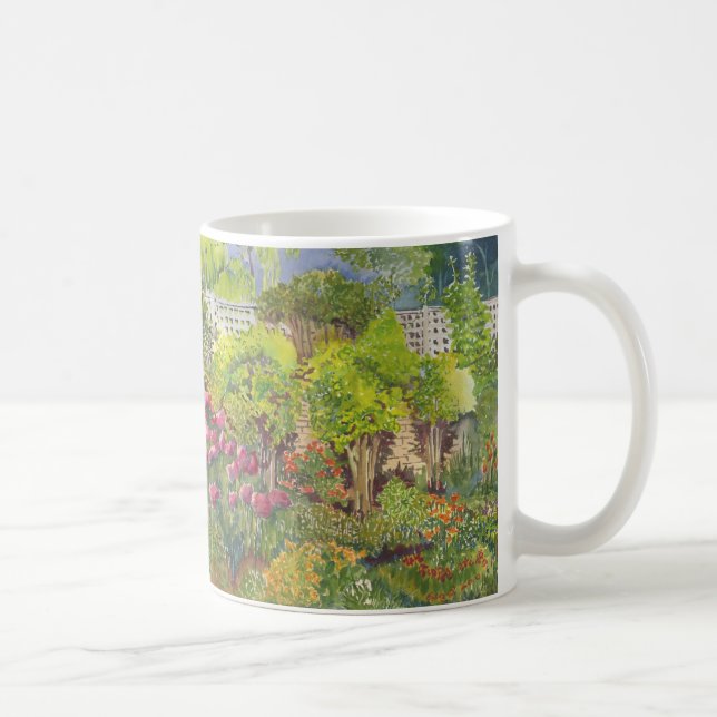 Jane Austen's Garden Watercolor Mug (Right)