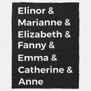 Jane Austen's Heroines I Fleece Blanket