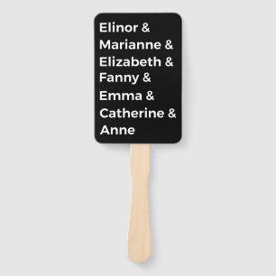 Jane Austen's Heroines I Hand Fan
