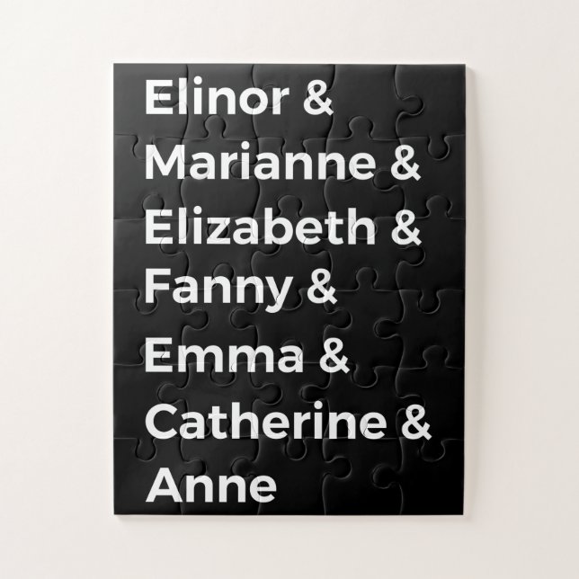 Jane Austen's Heroines I Jigsaw Puzzle (Vertical)