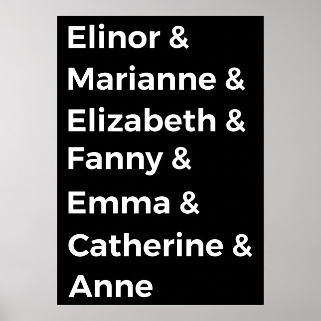 Jane Austen's Heroines I Poster (Front)