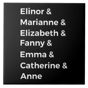 Jane Austen's Heroines I Tile