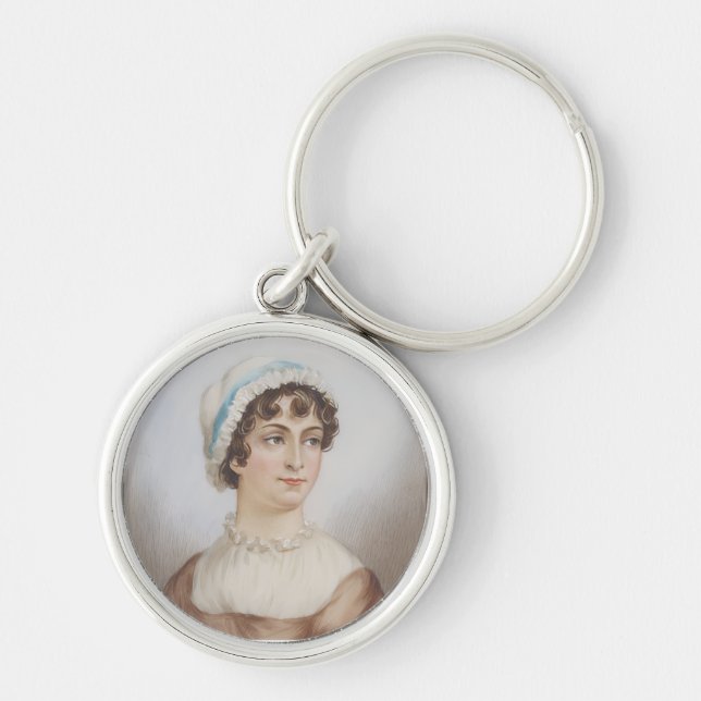 Jane Austen's Miniature Portrait  Keychain (Front)