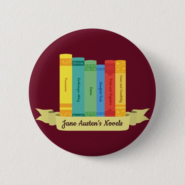 Jane Austen's Novels III 6 Cm Round Badge (Front)