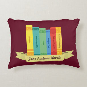 Jane Austen's Novels III Decorative Cushion