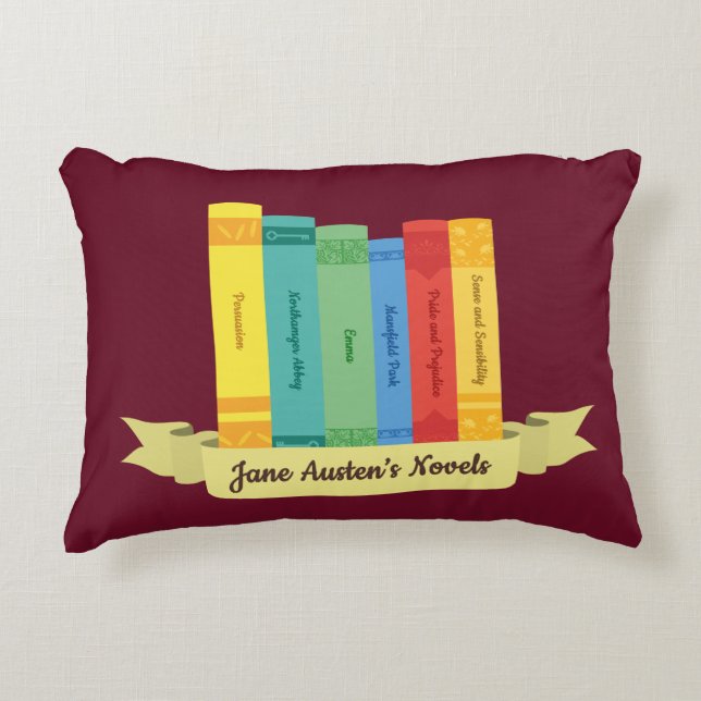 Jane Austen's Novels III Decorative Cushion (Front)