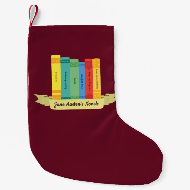 Jane Austen's Novels III Small Christmas Stocking (Front)