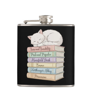 Jane Austen's Novels IX Hip Flask