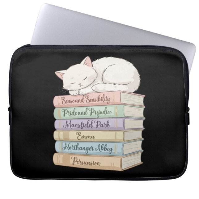 Jane Austen's Novels IX Laptop Sleeve (Front)