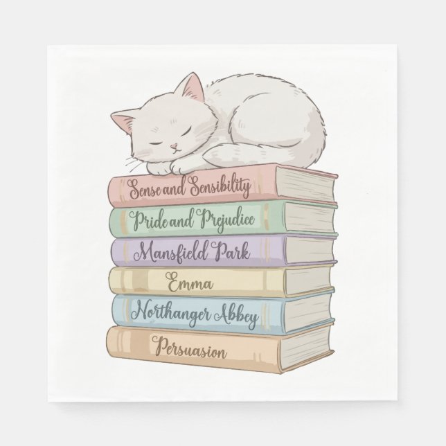 Jane Austen's Novels IX Napkin (Front)