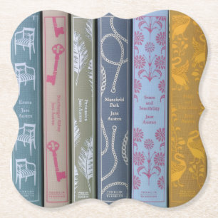 Jane Austen's novels Paper Coaster