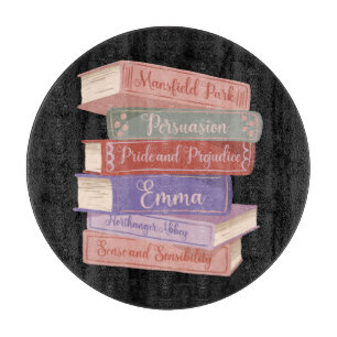 Jane Austen's Novels V Cutting Board