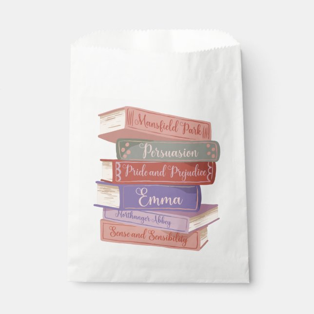 Jane Austen's Novels V Favour Bags (Front)