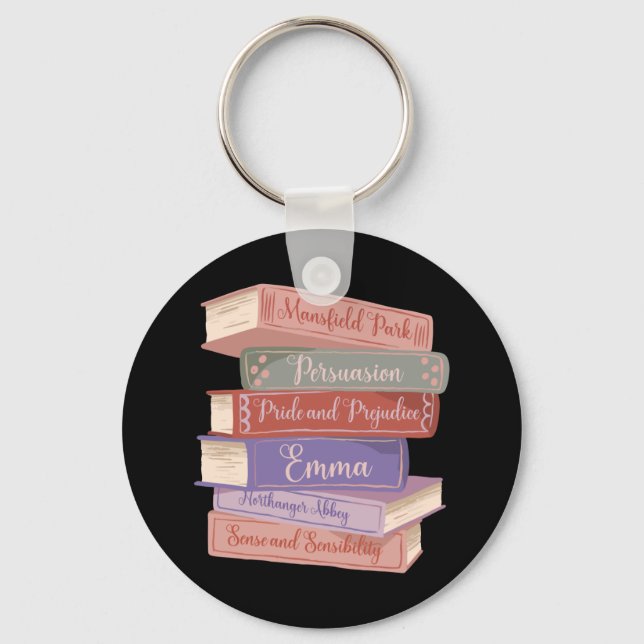 Jane Austen's Novels V Key Ring (Front)