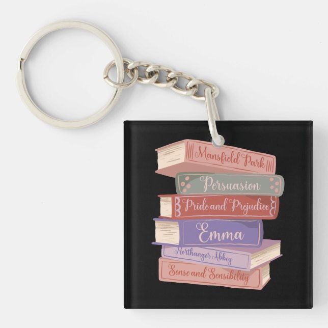 Jane Austen's Novels V Key Ring (Front)