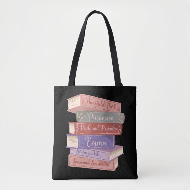 Jane Austen's Novels V Tote Bag (Front)