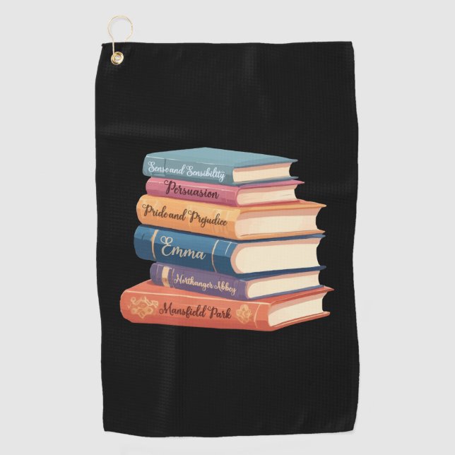 Jane Austen's Novels VII Golf Towel (Front)