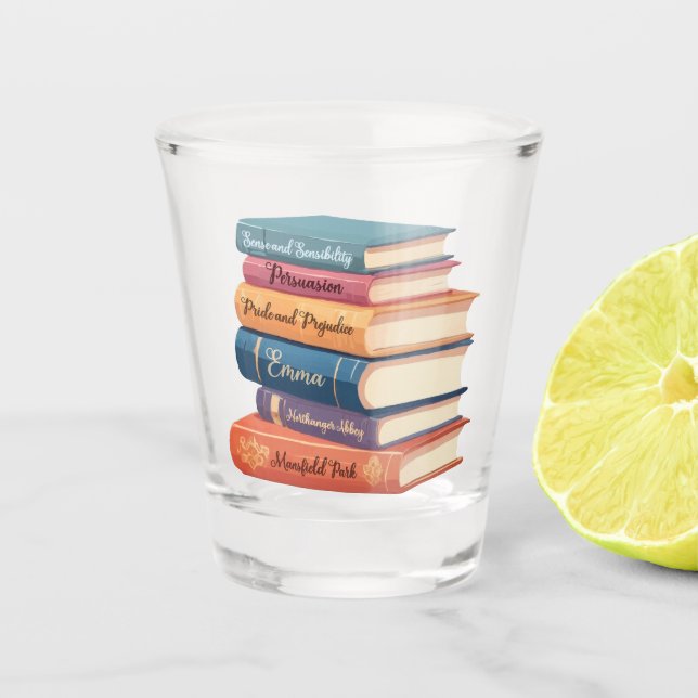 Jane Austen's Novels VII Shot Glass (Front)