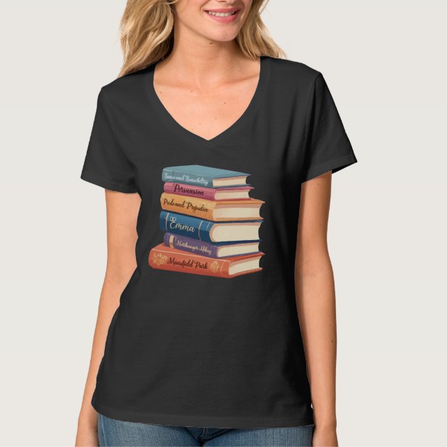 Jane Austen's Novels VII T-Shirt (Front)