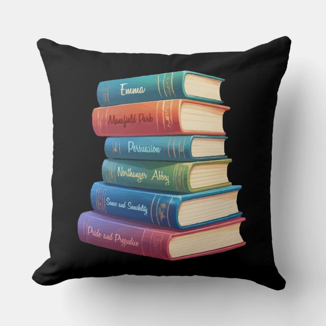 Jane Austen's Novels VIII Cushion (Front)