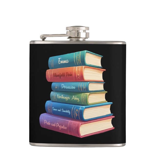 Jane Austen's Novels VIII Hip Flask (Front)