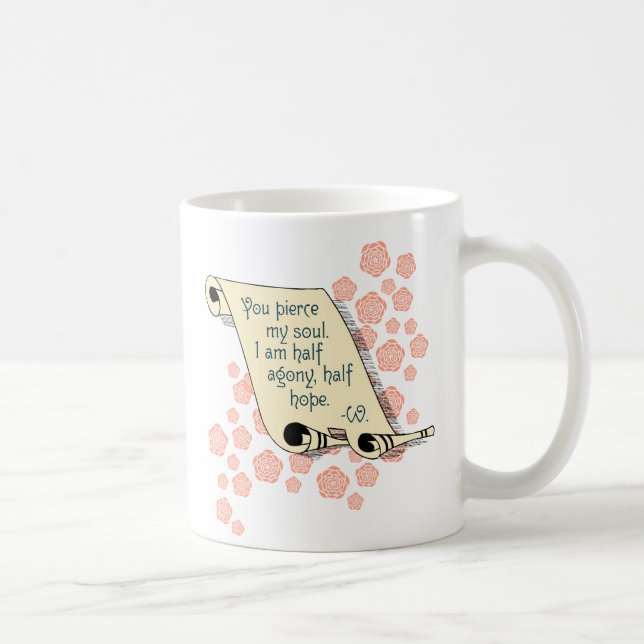 Jane Austen's Persuasion half agony, half hope mug (Right)