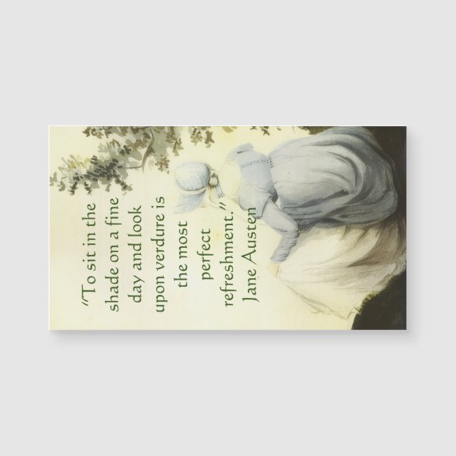 Jane Austen's Portrait +quote (Front)